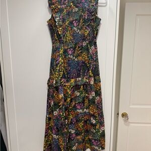 Banjanan Vibrant Floral Midi Dress